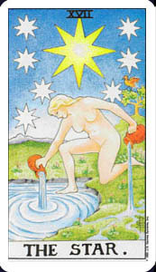 THE STAR in The RIDER WAITE Deck of Tarot Cards