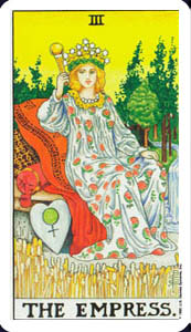 THE EMPRESS in The RIDER WAITE Deck of Tarot Cards