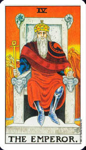 THE EMPEROR in The RIDER WAITE Deck of Tarot Cards