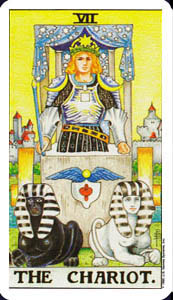 THE CHARIOT in The RIDER WAITE Deck of Tarot Cards